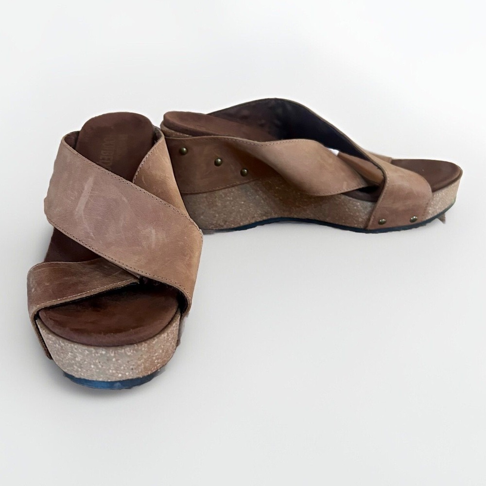 White Mountain Footbeds Leather Brown Women's 10M EUC